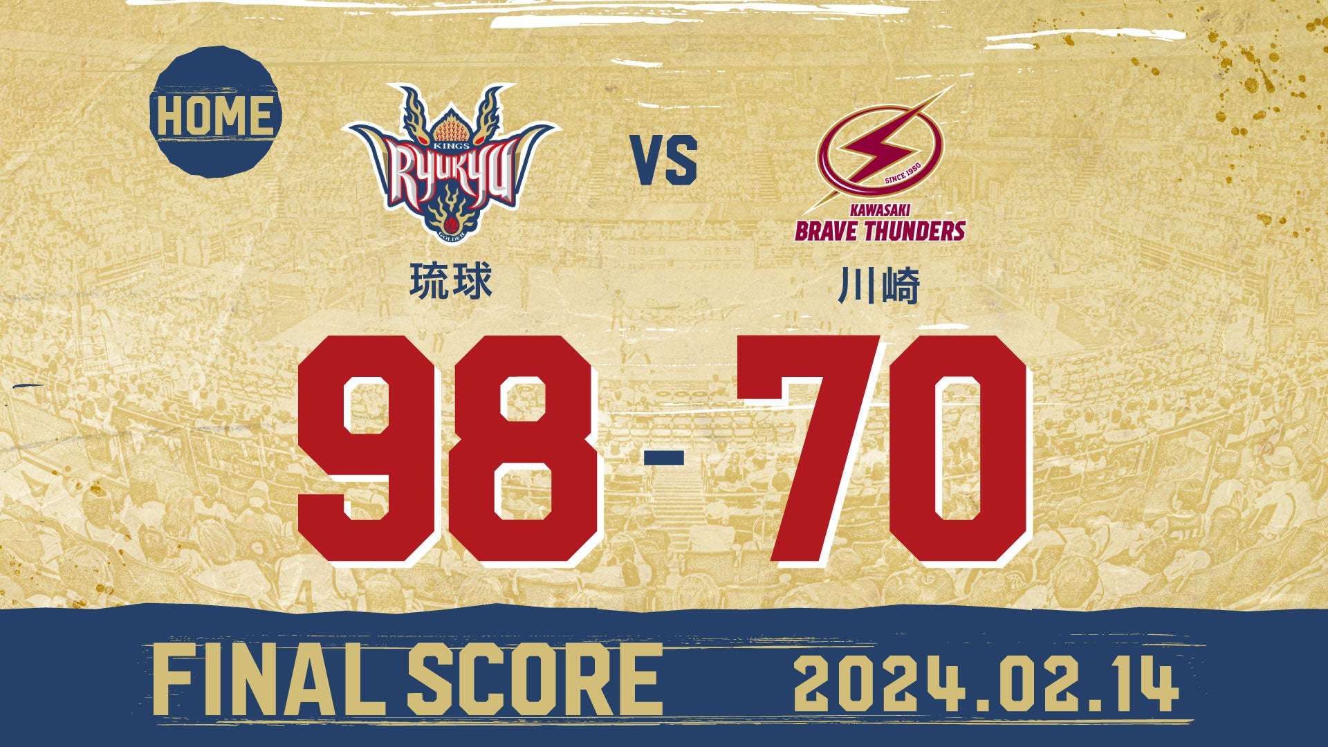 天皇杯　琉球キングス×川崎 天皇杯 琉球キングス×川崎
